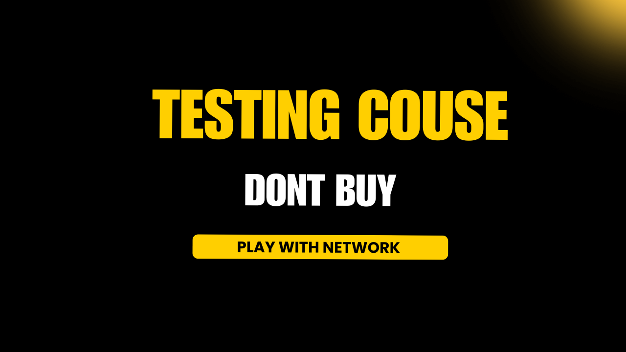 TEST COURSE DONT BUY